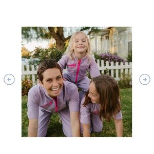 Neon Rebels Lavender Jumpsuit with neon Pink zips